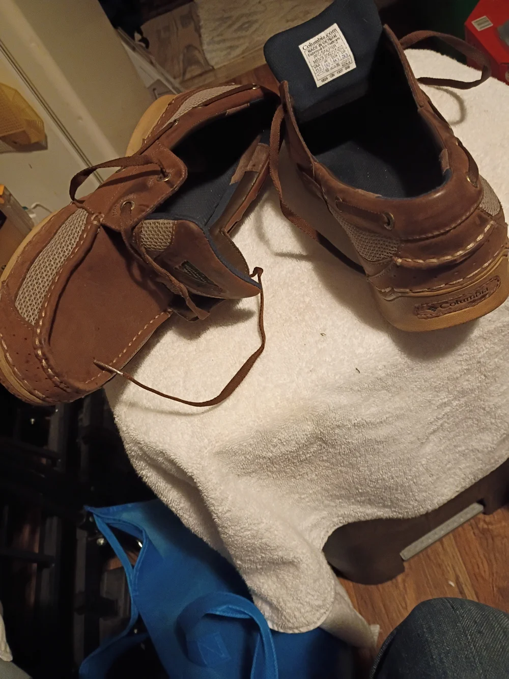 Columbia Men's Brown Leather Lace-Up Casual Shoes
